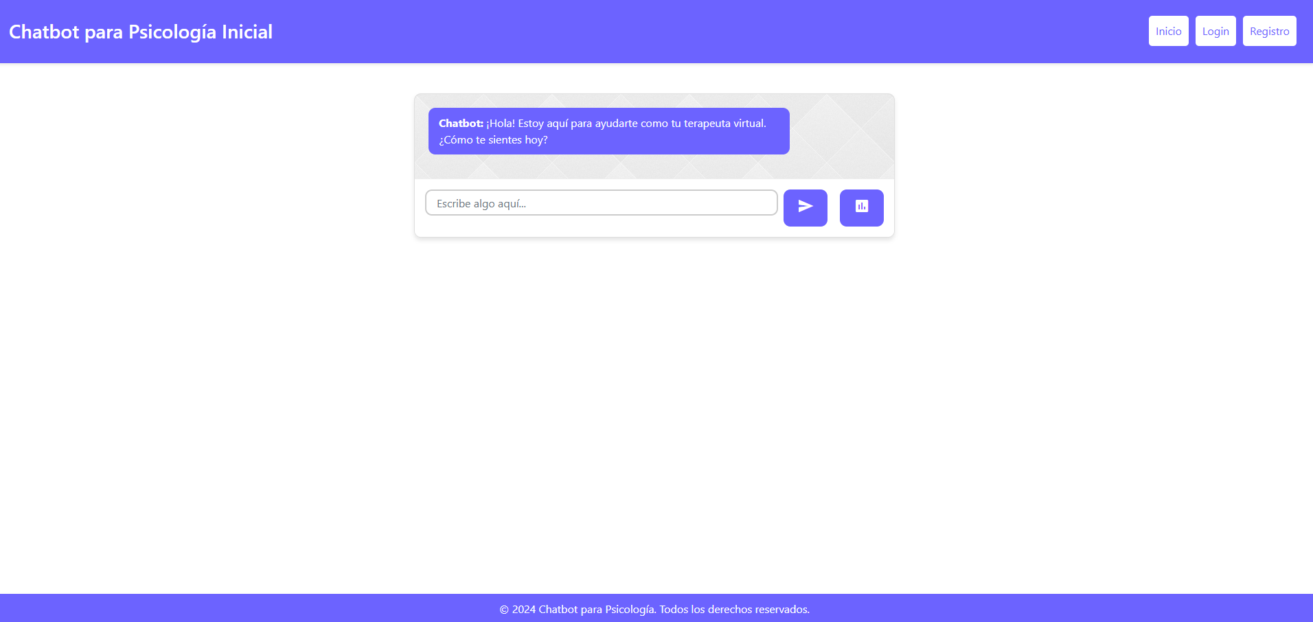 Chatbot Psicología