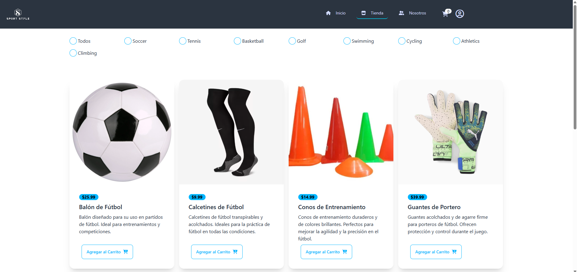 E-Commerce Sport